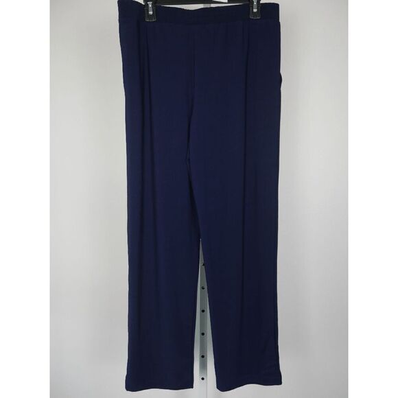 NY Collection Women's Petite Wide Waist Pull On Pants PL - Picture 3 of 8